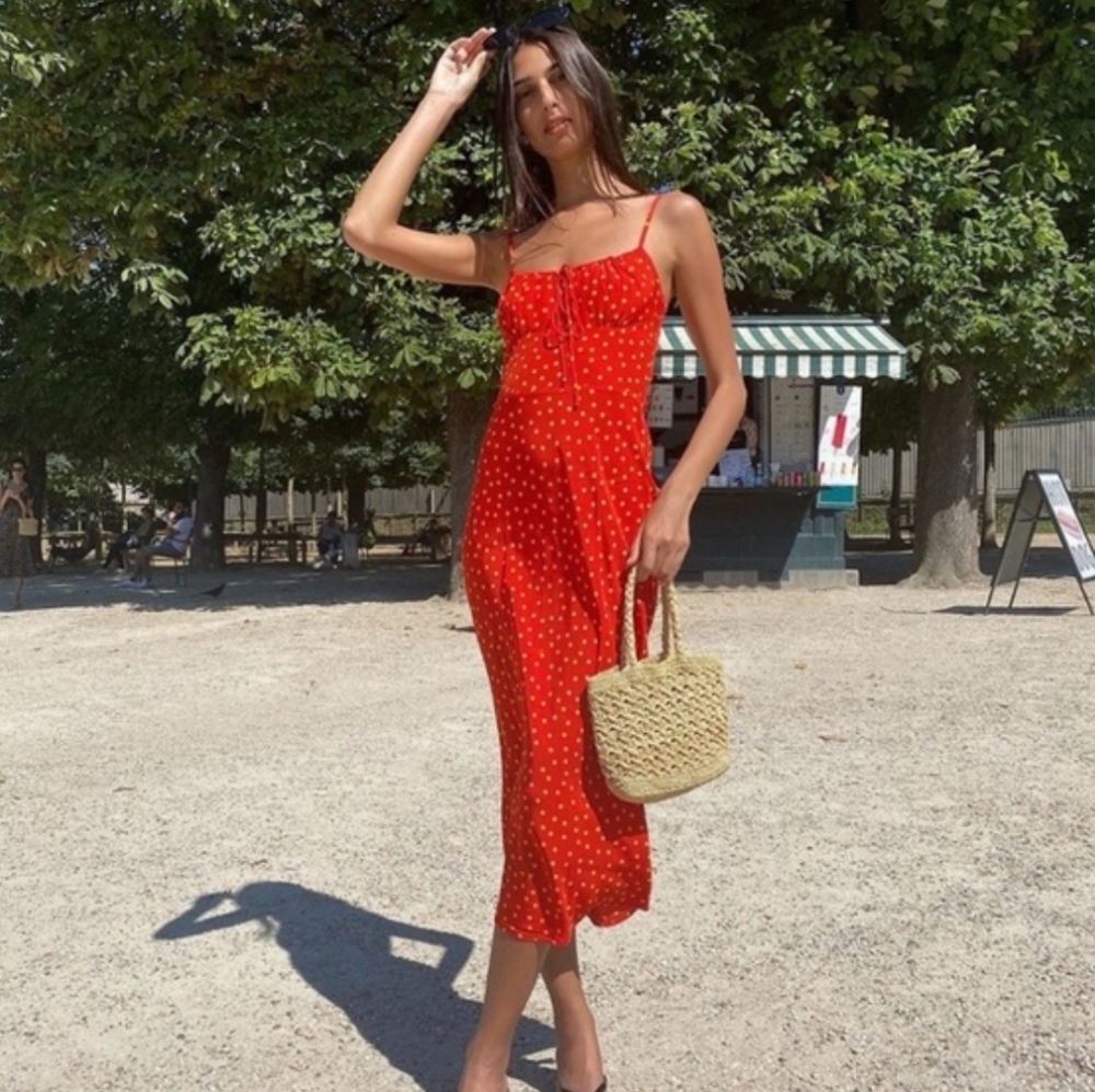 REALISATION PAR THE ALBA ROSSA SILK DRESS - Picture 3 of 8
